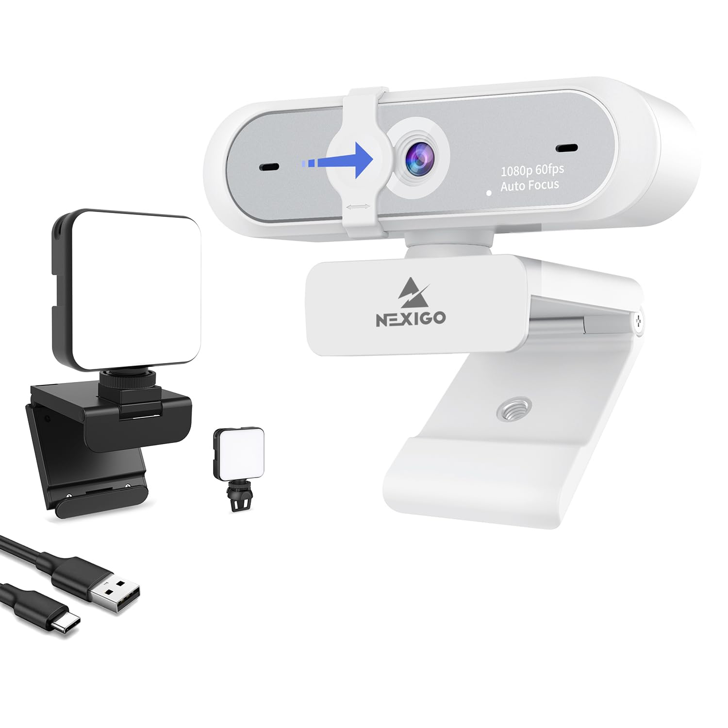 Amazon.com: NexiGo 1080P 60FPS Webcam with Software Control, Dual